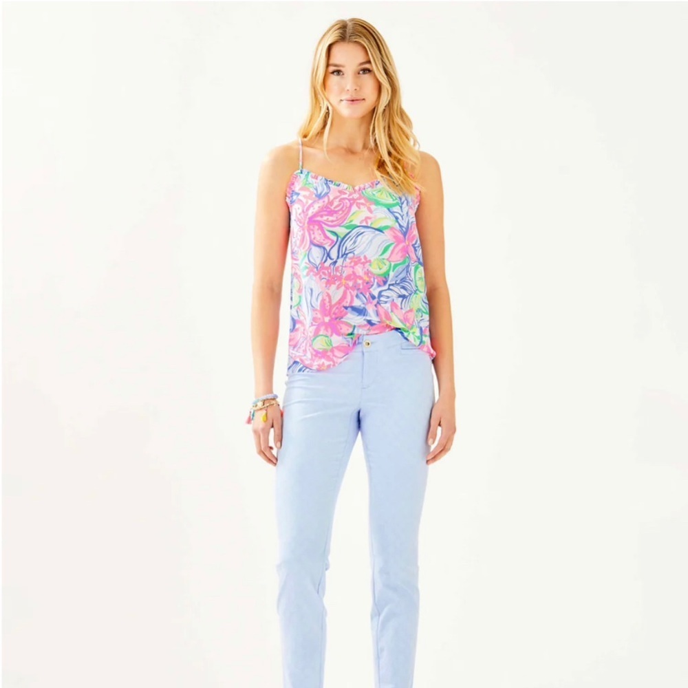 Lilly Pulitzer Dusk ruffle Tank Top XXS